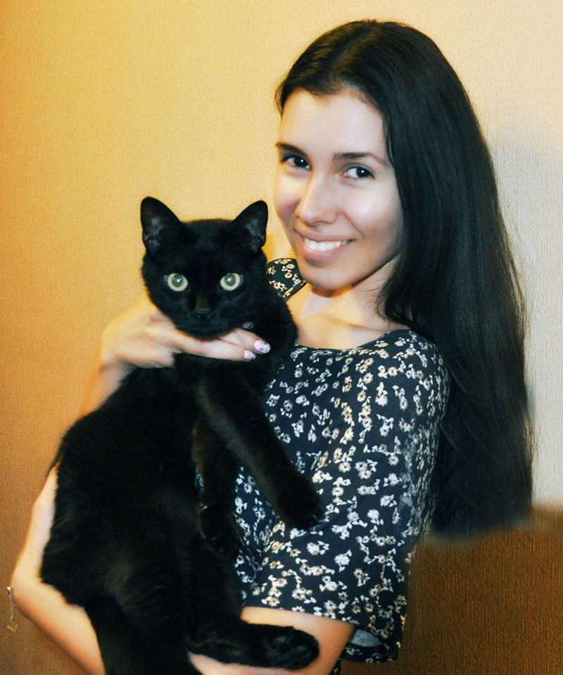 girl with cat - mädchen mit katze